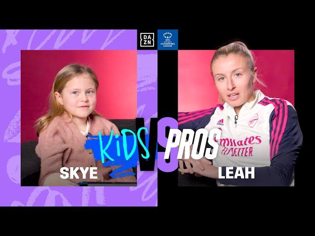 Kids vs. Pros: Leah Williamson Gets Grilled By Skye 