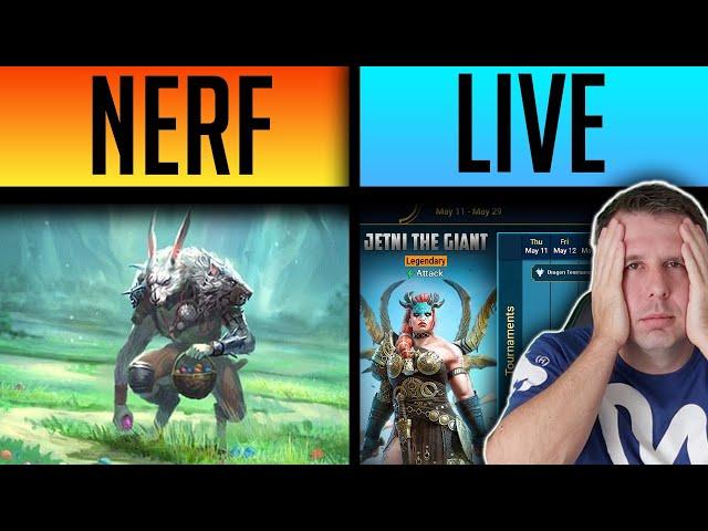 RAID NERFED RAZELVARG! JETNI THE GIANT FUSION LIVE | Raid: Shadow Legends