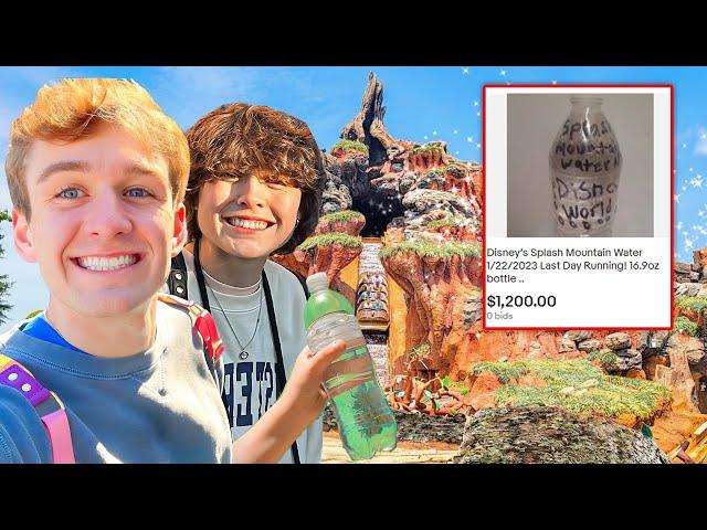 I STOLE WATER FROM SPLASH MOUNTAIN *fail (DISNEY VLOG W CARTER)