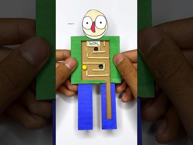 Amazing Baldi Cardboard Maze Game DIY Paper & Cardboard Crafts Easy  #youtubeshorts #game