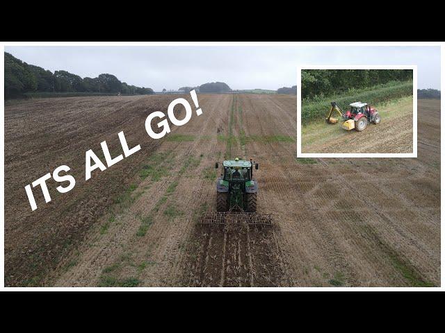 IT'S GO TIME! CULTIVATING THE STUBBLE FIELDS!