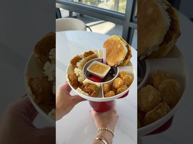 *ASMR* CHICK FIL A STANLEY! #asmr #chickfila #breakfast #stanley #stanleytumbler #snacktray