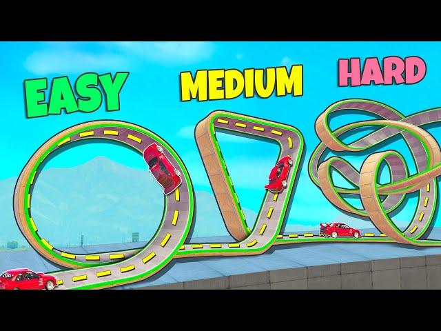 GTA 5 | Can you SURVIVE these CRAZY SHAPED LOOPS?