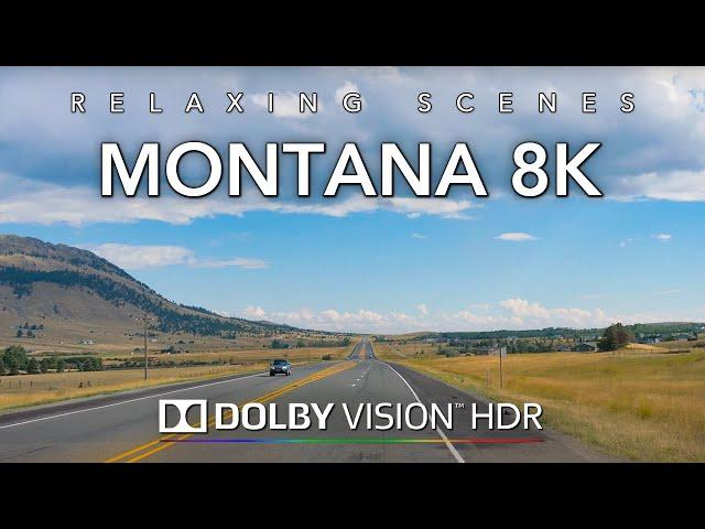 Driving Montana 8K HDR Dolby Vision - Helena Capital to Bozeman