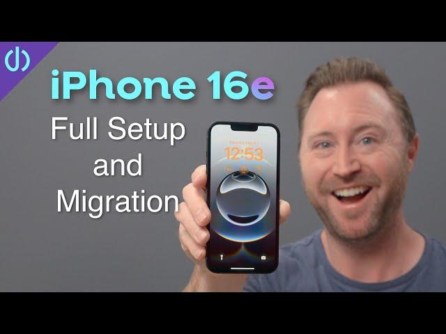 How to Setup a NEW iPhone 16e AND Transfer Your Data!