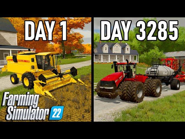 I Spent 10 Years Building A Farming Empire From Scratch | Farming Simulator 22