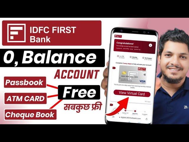 IDFC zero balance account full review  idfc first bank zero balance account opening online