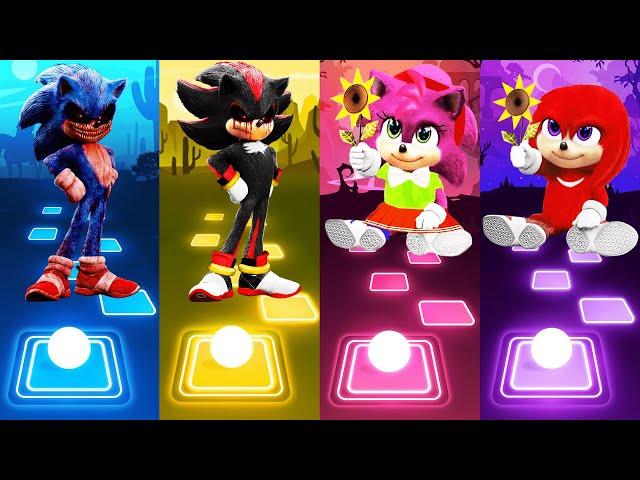 Sonic Exe - Shadow Exe - Baby Amy Rose - Baby Knuckles - Tiles Hop EDM Rush