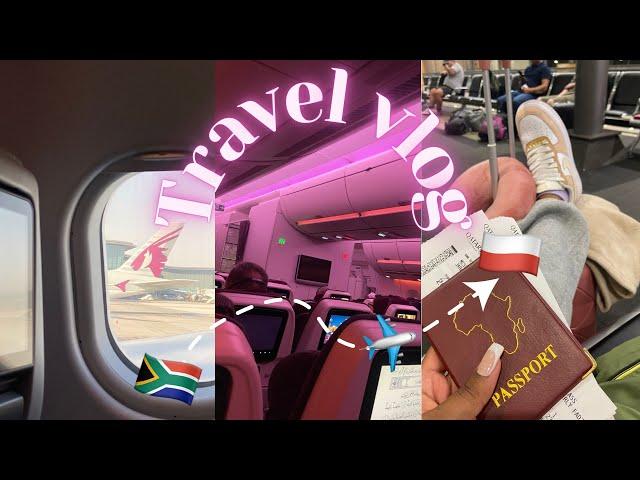 Travel vlog ️: Moving from South Africa  to Poland  | international student | University