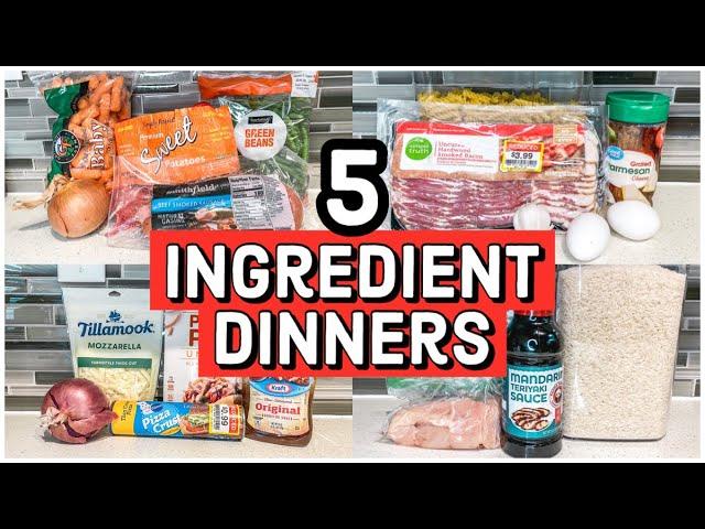 5 INGREDIENT MEALS | Quick and Easy Dinner Recipes