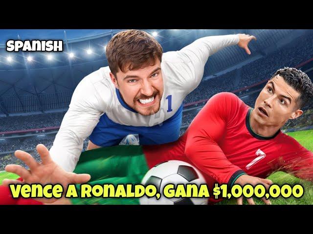 Vence a Ronaldo, gana $1,000,000 । Mrbeast en español !