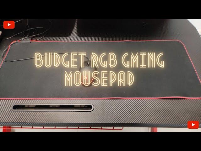 Cheapest RGB Gaming Mousepad under ₹1000 in India - Unboxing and review