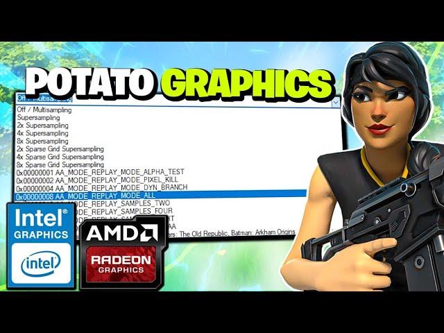 Finally I Got Potato Graphics in Fortnite! (ANY GPU)