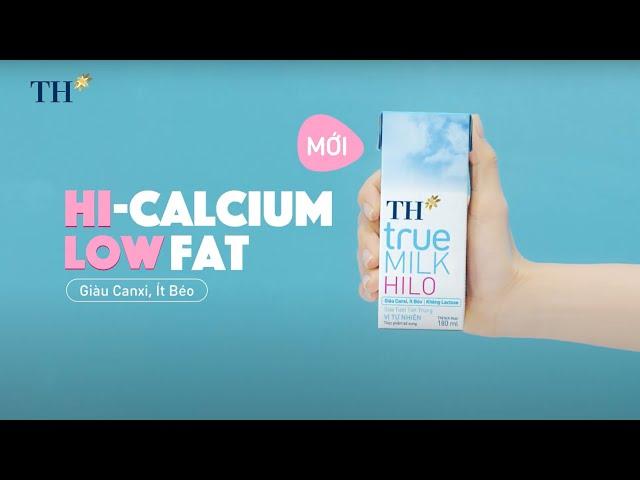 Sữa tươi TH true MILK HILO - Giàu canxi - ít béo - không lactose