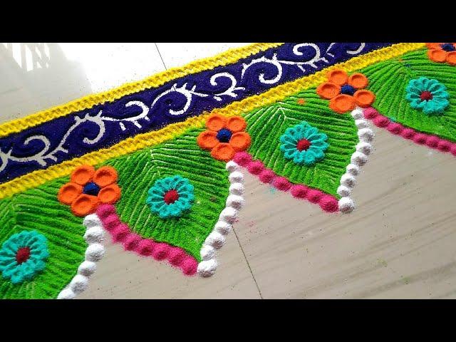 Border rangoli by jyoti Rathod #413