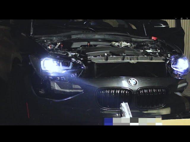 BMW 118i F20 오스람 나이트브레이커 헤드라이트 전면 교체 Osram night breaker LED-Scheinwerfer