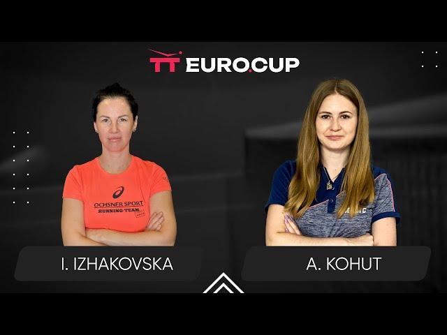 17:00 Inha Izhakovska - Alina Kohut 10.11.2024 TT Euro.Cup Women Ukraine Star. TABLE 4