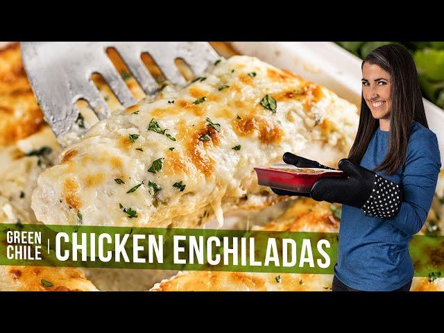 Green Chili Chicken Enchiladas