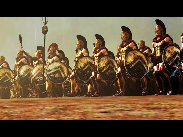 Spartan Battle | 1,200 vs 10,000 Persian Immortals - Epic Cinematic Total War Battle