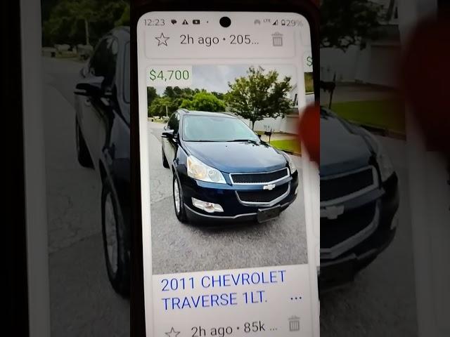 2011 Chevy traverse 85k 4,700 nice suv