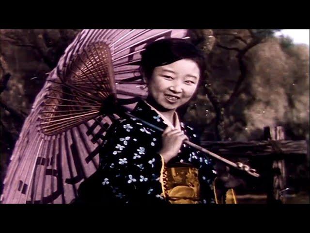 Making of a Japanese umbrella - wagasa bamboo and washi paper 和傘 -  Original film footage  1920