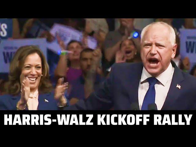 LIVE: WOW!! Harris-Walz Debut Rally Together in Pennsylvania