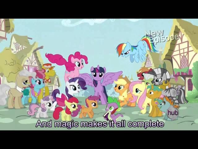 My Little Pony Theme Song [With Lyrics] - My Little Pony Friendship is Magic Song