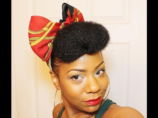 RETRO NATURAL HAIR STYLE  #HOTD