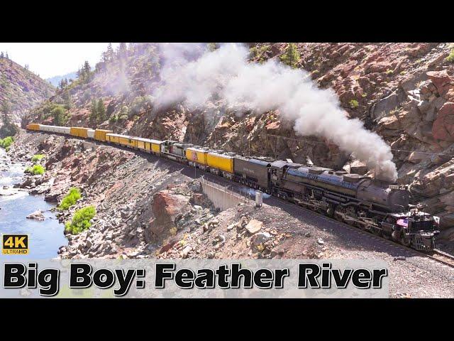 Big Boy 4014 in the Feather River Canyon (4K) | July 11, 2024