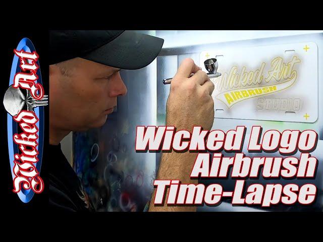 Wicked Logo Airbrush Time-Lapse