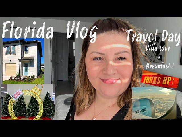 Florida Vlog Day 1: Travel Day, Stunning Villa Tour & Family Breakfast at Bob Evans ️