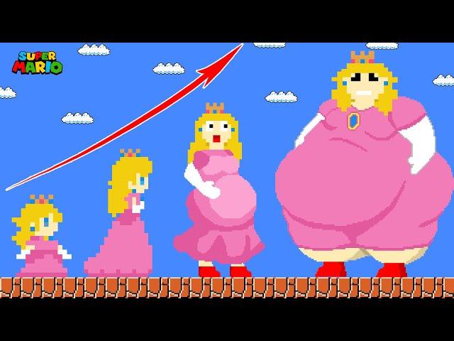 Evolution of Fat Peach: Princess Peach Super Sized in Maze Mayhem | Game Animation