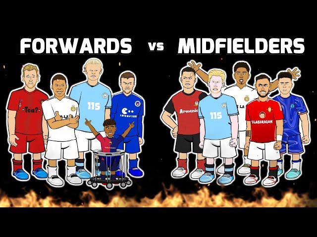 FORWARDS vs MIDFIELDERS (Football Challenges Frontmen 8.2)