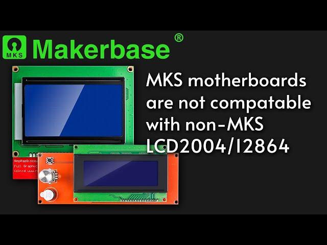 Solved the problem: MKS motherboards are not compatable with non-MKS LCD2004/12864