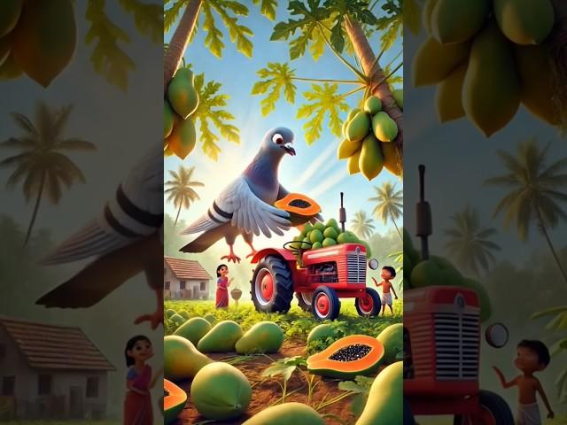 Yeh Kabutar Ne Aakhir Kya Khila Diya Kisan Ko? #shorts #ai #animationchannel