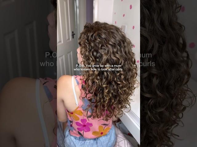I wish i knew how to look after mine at her age ️ #curlyhaircare #curlyhairtips