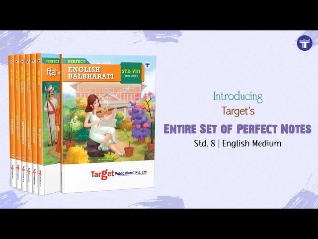 Std. 8th Perfect Notes Entire Set, English Medium | Target Publications