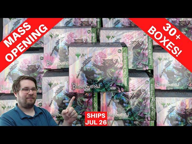 Bloomburrow Mass Opening | 30 Collector Boxes & 8 Play Boxes Opened #MTG Ships 7/26