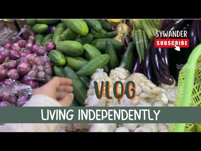 Vlog: Buying gulay | Cooking talong w crispymix | Sywander