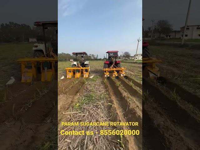 PARAM SUGARCANE ROTAVATOR #farming #rotavator#agriculture#tractor#farmer