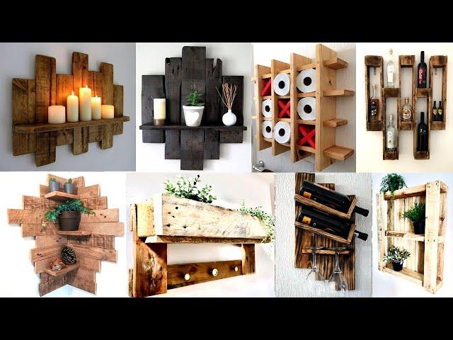 100+ Pallet Wood Wall shelves / Organizer / Storage Ideas