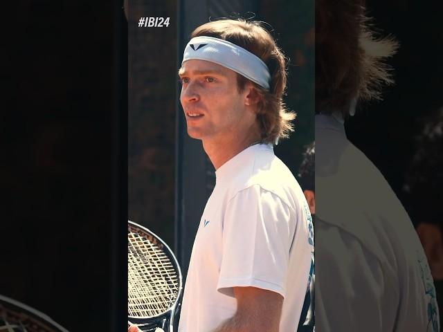 Andrey Rublev has just smashed Court 3 #IBI24