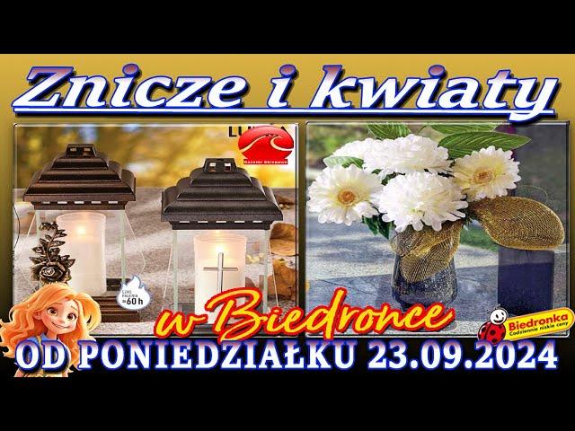 𝐁𝐈𝐄𝐃𝐑𝐎𝐍𝐊𝐀Nowa Oferta Promocyjna Od Poniedziałku 23.09.2024 Znicze i Kwiaty Wszystkich Świętych