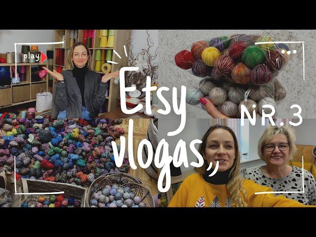 Etsy Vlogas NR. 3 - savaitės darbai su siūlais, apsilanko klientė, monologas apie ETSY.