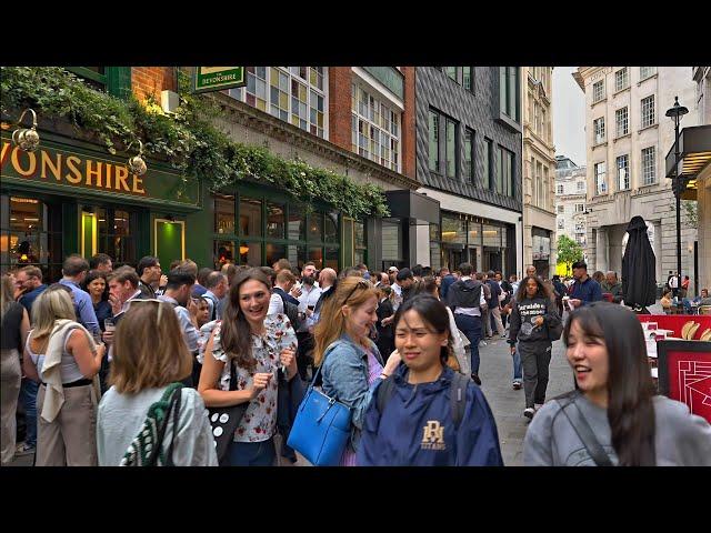 London Walk at 5PM in Central London | August Walking Tour in 4K HDR