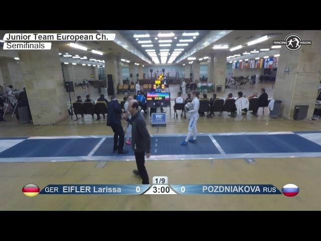 FE F S Team Juniors Plovdiv BUL ZC 2017 Semifinal 01 blue GERMANY GER vs RUSSIA RUS