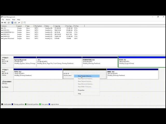 how to create and format partitions