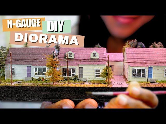 BUILDING A MINIATURE TOWN IN N-GAUGE {HOUSES!!}