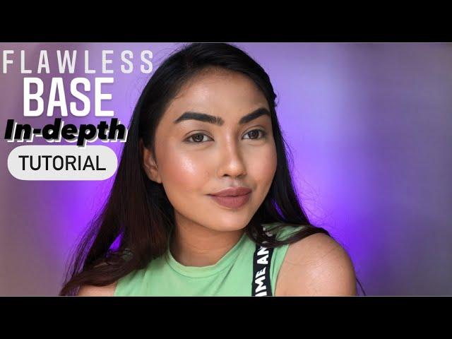 FLAWLESS BASE MAKEUP TUTORIAL IN DEPTH FOR BEGINNERS | ACNE COVERAGE MAKEUP TUTORIAL |