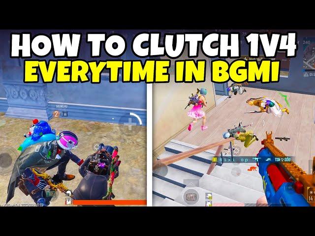 How to do 1v4 Clutch in BGMI ? Close Range Tips , Game sense Tips | BGMI Tips and Tricks